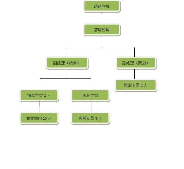 营销部组织架构(营销部组织架构及职能)